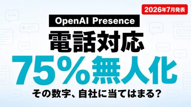 OpenAI Presence、電話対応75%無人化の中身と限界