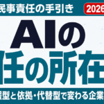 【2026年8月】AIの責任の所在はどこ？経産省の民事責任の手引きを解説
