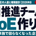 AI推進チームの作り方｜部門横断CoEの人選と権限設計【2026年8月】