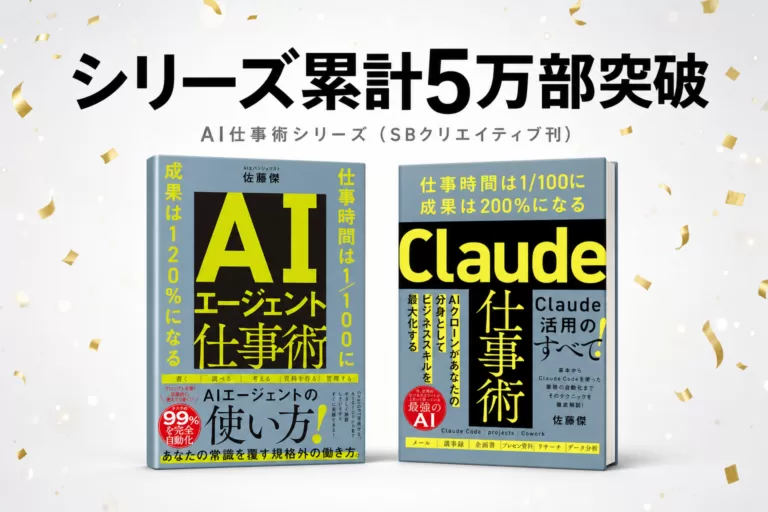AI仕事術関連書籍の発行部数が累計50,000部を突破