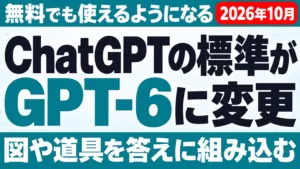 GPT-6がChatGPTの標準に｜無料はLuna・Intelligent UI