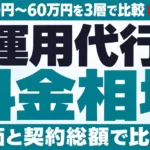 X運用代行の料金相場｜月1,480円〜60万円を3層で比較