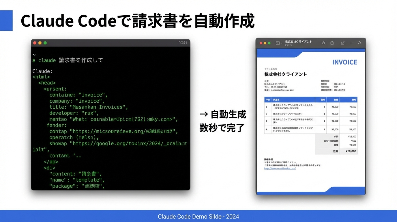 請求書の自動作成